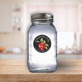 Adesivo Rótulo de Geléia de Cranberry para Negócios de Enl