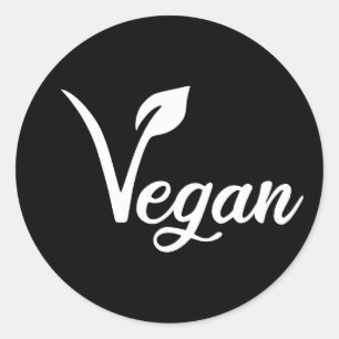 Adesivo Rótulo De Identificação Do Vegan,