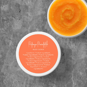 Adesivo Rótulo de Ingredientes Minimalista com Cores Perso