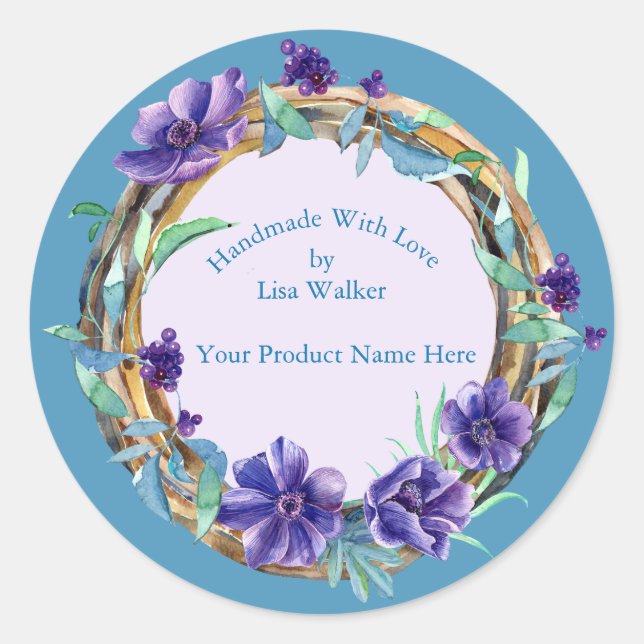 Adesivo Rótulo de Item Físico Manuscrito Fita Rústica e Az (Frente)