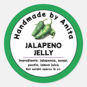 Adesivo Rótulo de Jalapeno Moderno Emperramento ou Jura de