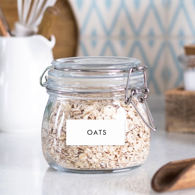 Adesivo Rótulo de Jar de Especiaria Mínima Moderna à Prova (Criador carregado)