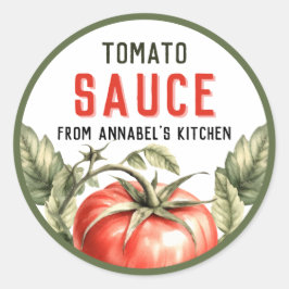 Adesivo Rótulo de lata de Molho de Tomate Personalizado Es
