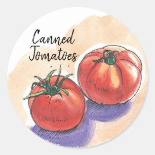 Adesivo Rótulo de latas de tomate enlatado