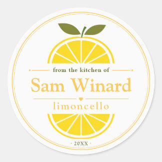 Adesivo Rótulo de Limoncello Caseiro para Cozinha