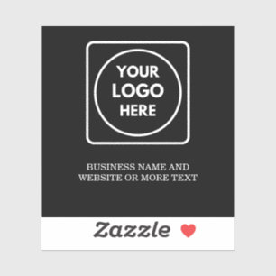 Adesivo Rótulo de logotipo QR minimalista moderno para neg