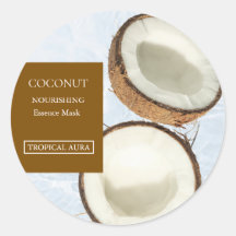 Rótulo de Máscara Facial de Coco