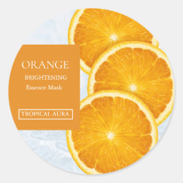 Adesivo Rótulo de Máscara Facial Laranja