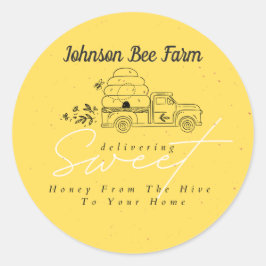 Adesivo Rótulo de mel