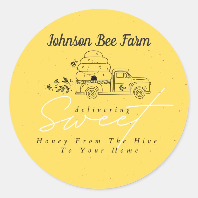 Adesivo Rótulo de mel (Frente)