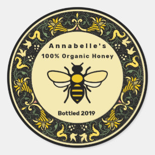 Adesivo Rótulo de Mel da Borda Vitoriana 2