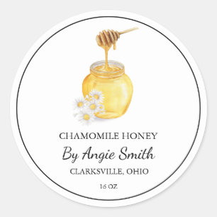 Adesivo Rótulo de Mel Infuso de Camomile Simples