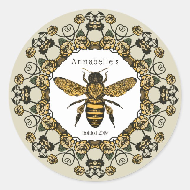 Adesivo Rótulo de mel vitoriano (Frente)