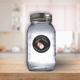 Adesivo Rótulo de Molho de Maçã com Canela para Negócios d