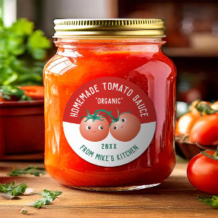 Adesivo Rótulo de Molho de Tomate Caseiro com texto person