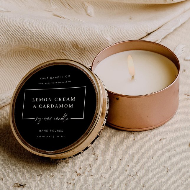 Adesivo Rótulo de Negócio de Sticker de Lata de Vela Minim (Criador carregado)