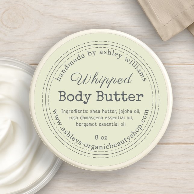 Adesivo Rótulo de Negócios Orgânicos Ecológicos da Manteig (Criador carregado)