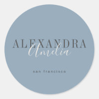 Rótulo de Negócios Personalizado Minimalista Boho 