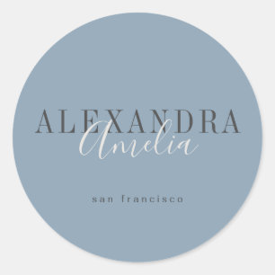 Adesivo Rótulo de Negócios Personalizado Minimalista Boho 