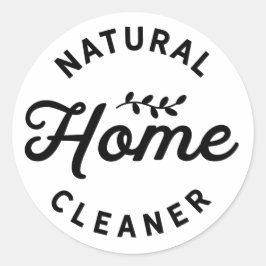 Adesivo Rótulo de Óleo Essencial de Limpeza Natural em Cas