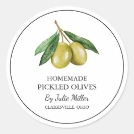Adesivo Rótulo de Oliva Selecionada em Casa Simples