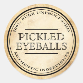 Adesivo Rótulo de ovelha picada de vintagem de Halloween