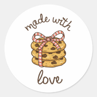 Adesivo Rótulo de Padaria de Biscoito Feito Com Amor | Cas