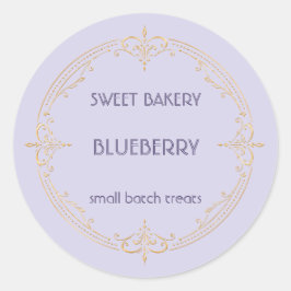 Adesivo Rótulo de Padaria de Pequenos Negócios Blueberry G