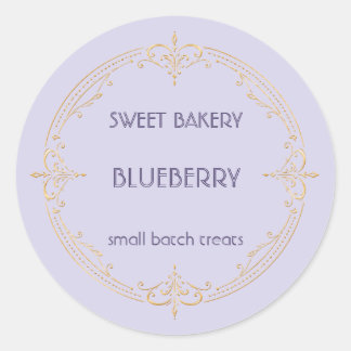 Adesivo Rótulo de Padaria de Pequenos Negócios Blueberry G