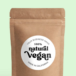 Adesivo Rótulo de Panificação da Comida Natural Moderna do