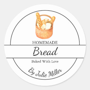 Adesivo Rótulo de Pão Simples