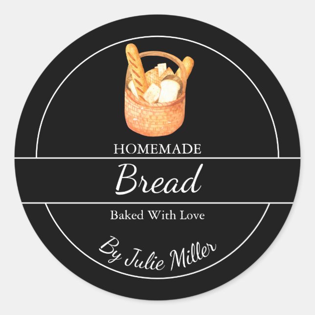 Adesivo Rótulo de Pão Simples (Frente)