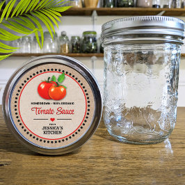 Adesivo Rótulo de papel kraft para conserva de tomates