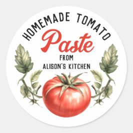 Adesivo Rótulo de Pasta de Tomate estilo vintage personali