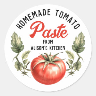 Adesivo Rótulo de Pasta de Tomate estilo vintage personali