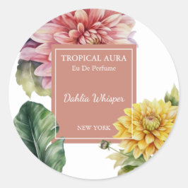 Adesivo Rótulo de Perfume Dahlia