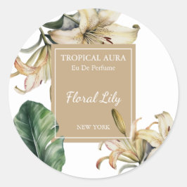 Adesivo Rótulo de Perfume Lily