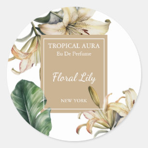 Adesivo Rótulo de Perfume Lily