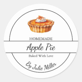 Adesivo Rótulo de pizza caseira simples