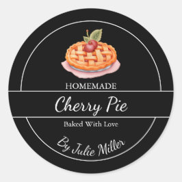 Adesivo Rótulo de pizza caseira simples