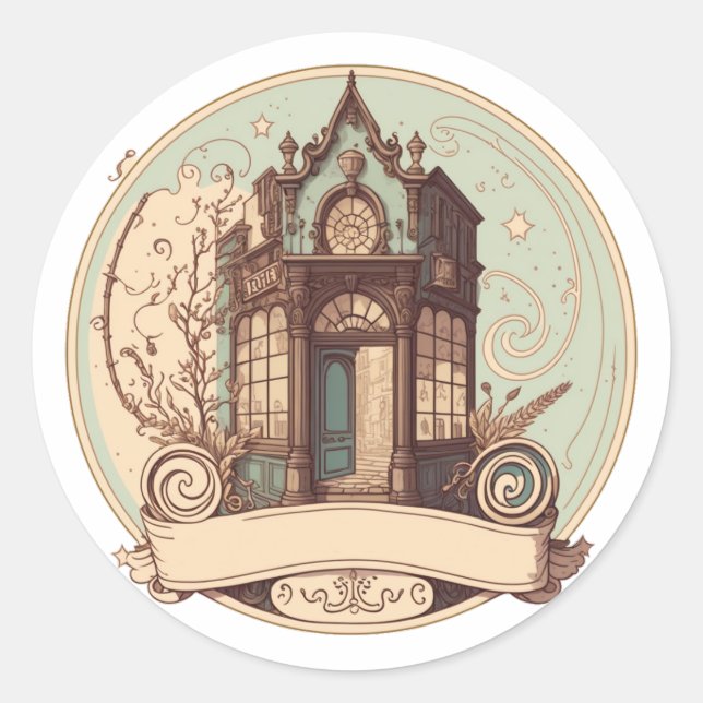 Adesivo Rótulo de porta simples (Frente)