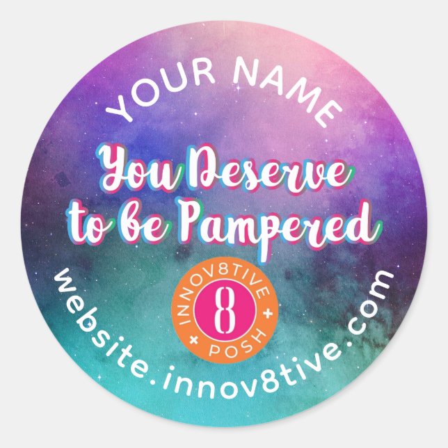 Adesivo Rótulo de Posh Starry Sky (Frente)