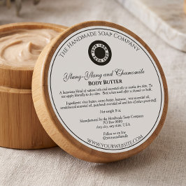 Adesivo Rótulo de pote de cosméticos branco estilo vintage