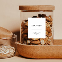 Rótulo de Pote de Tempero de Cozinha Impermeável F