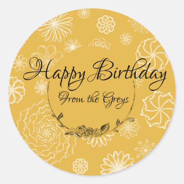 Adesivo Rótulo de Presente Personalizado (Frente)