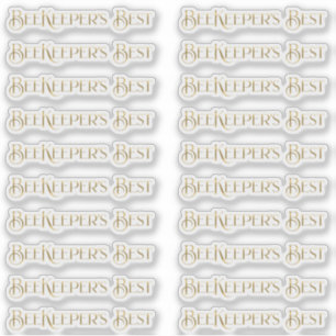 Adesivo Rótulo de Produto Apiário Dourado de Apiário de Be