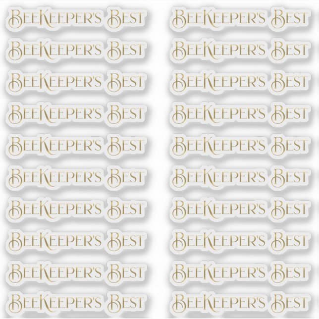 Adesivo Rótulo de Produto Apiário Dourado de Apiário de Be (Frente)