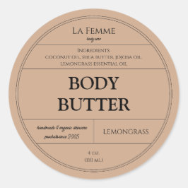 Adesivo Rótulo de Produto Cosmético Mínimo Clay Skincare