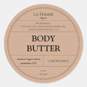 Adesivo Rótulo de Produto Cosmético Mínimo Clay Skincare