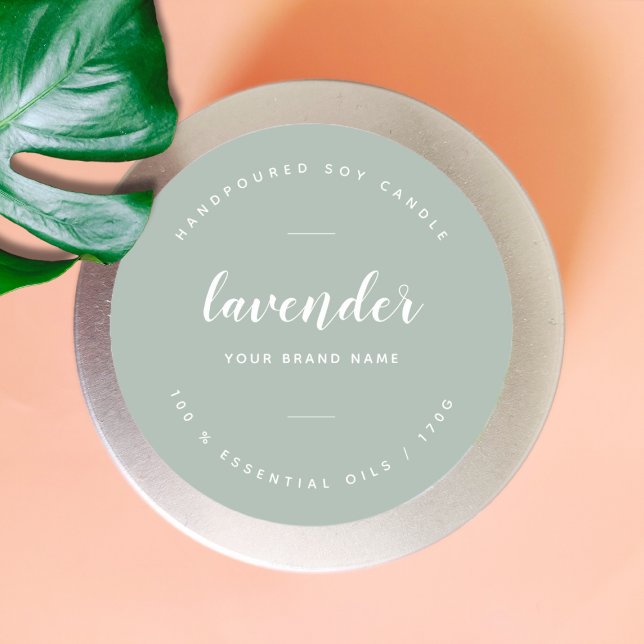Adesivo Rótulo de produto da embalagem de menta personaliz (Criador carregado)